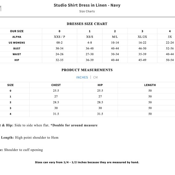 Mamene Studio Shirt Dress in Linen - Navy - size 1 (4-8 equivalent) - Picture 4 of 4